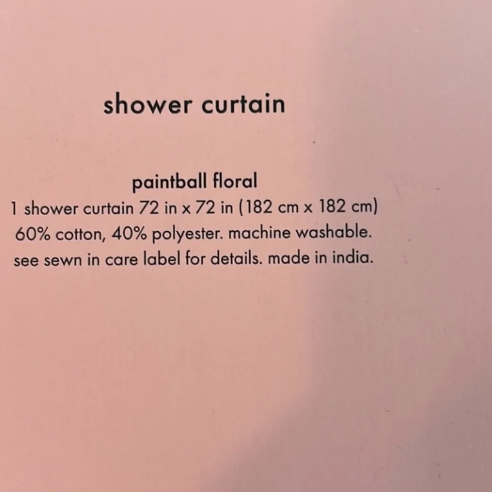 Kate Spade Painted Floral Shower Curtain